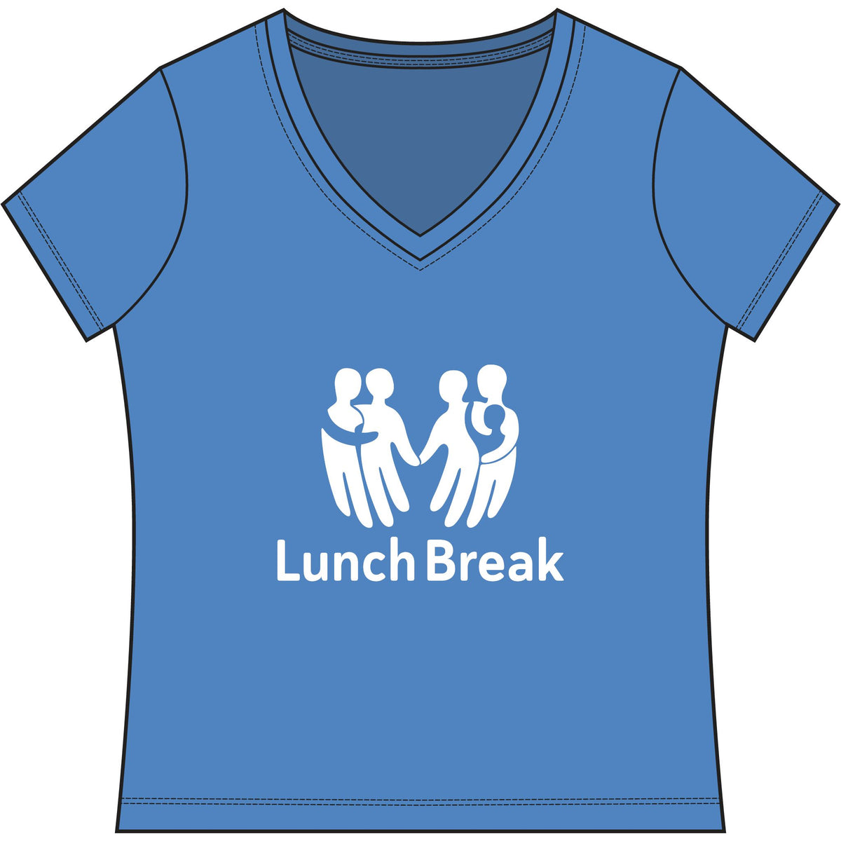 Lunch Break Women's Re-Tee V-Neck