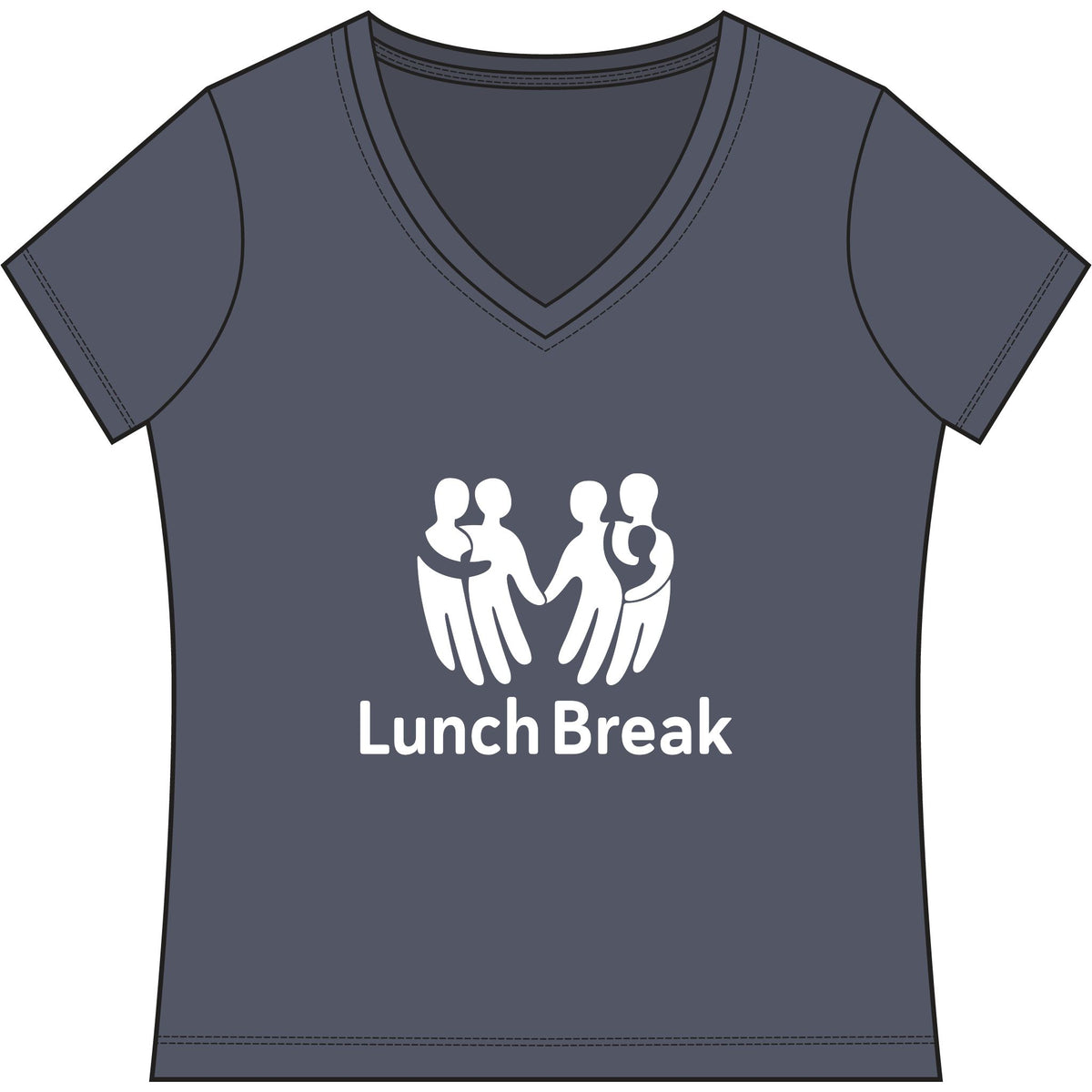 Lunch Break Women's Re-Tee V-Neck