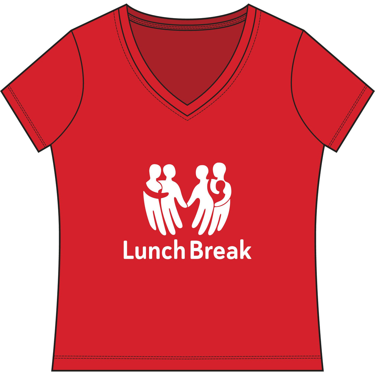 Lunch Break Women's Re-Tee V-Neck