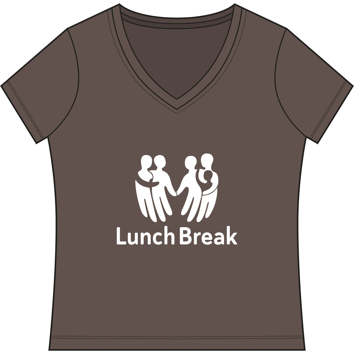 Lunch Break Women's Re-Tee V-Neck