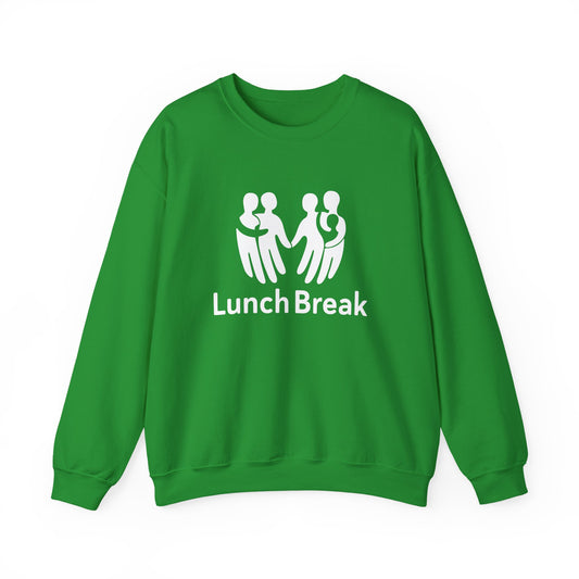 Crewneck Sweatshirt — "Lunch Break" Graphic Comfort Pullover