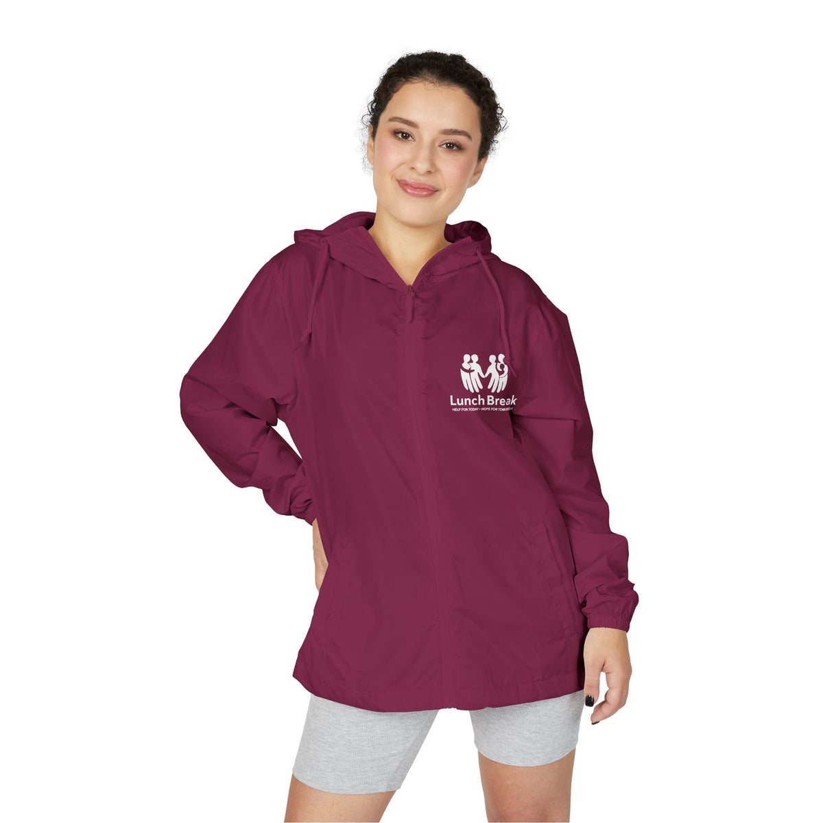 Lunch Break Unisex Full-Zip Windbreaker Jacket